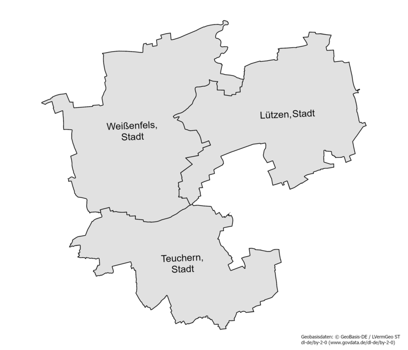 Karte der Gemeinden des Landtagwahlkreises 39