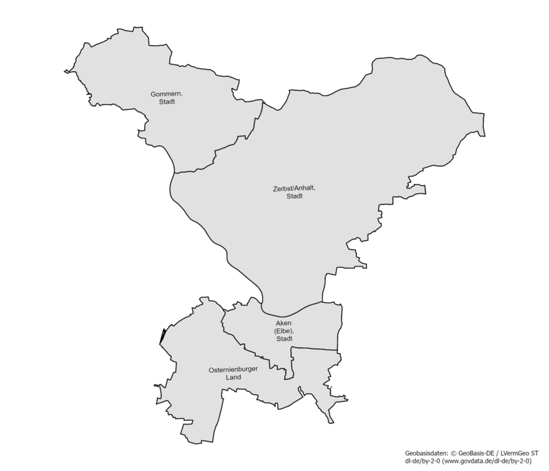 Karte der Gemeinden des Wahlkreises 23