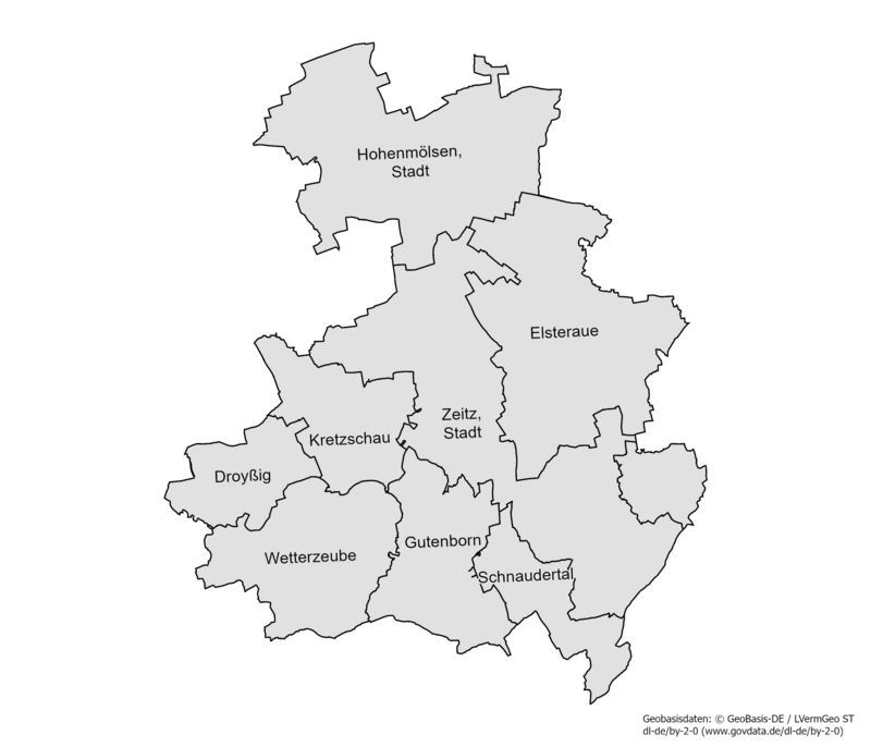 Karte der Gemeinden des Landtagwahlkreises 41