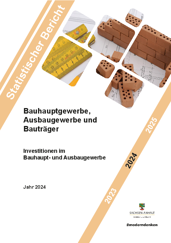 Download PDf Investitionen im Bauhaupt- und Ausbaugewerbe Jahr 2024
