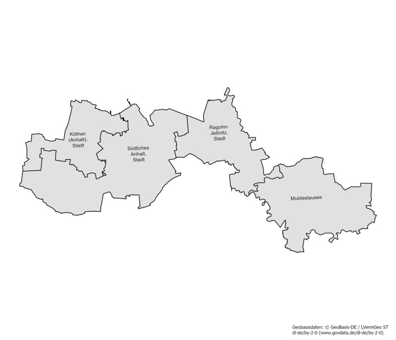 Karte der Gemeinden des Landtagswahlkreises 22