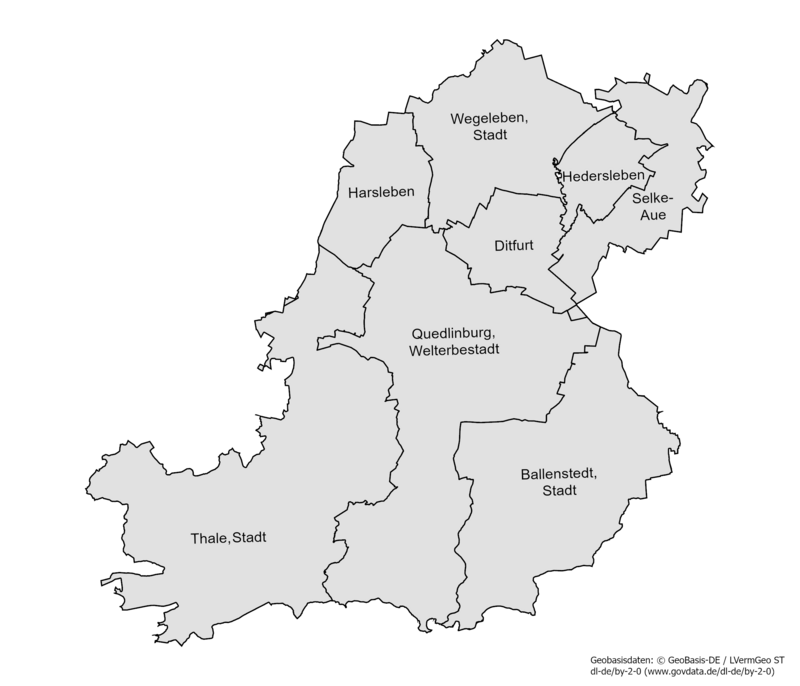 Karte der Gemeinden des Landtagswahlkreises 17