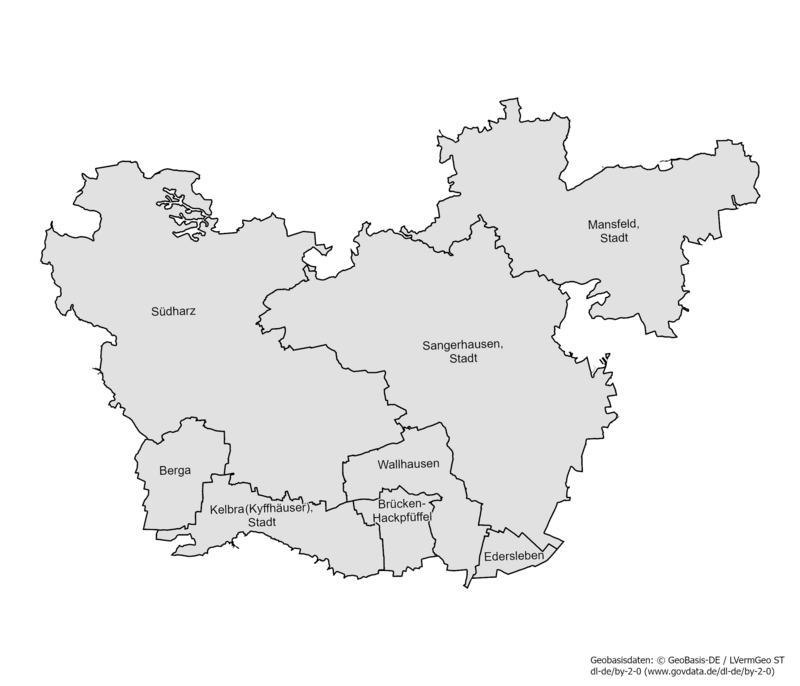Karte der Gemeinden des Wahlkreises 31