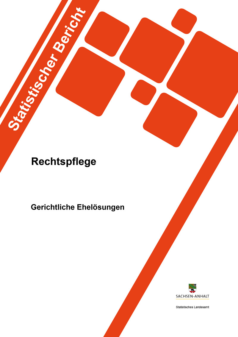 Deckblatt Bericht Rechtspflege - Gerichtliche Ehelösungen