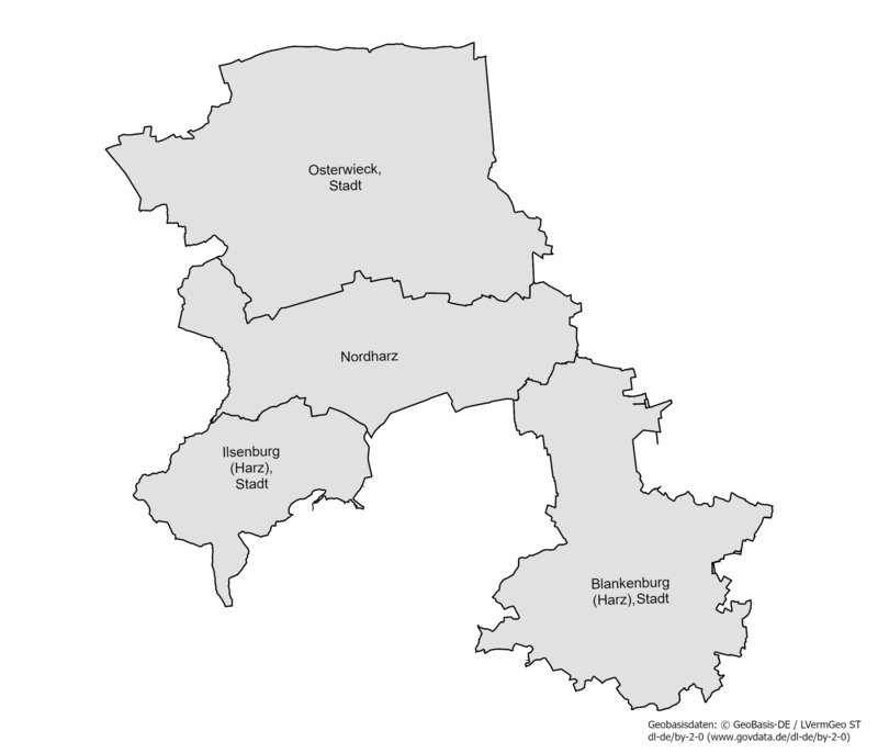 Karte der Gemeinden des Landtagswahlkreises 15