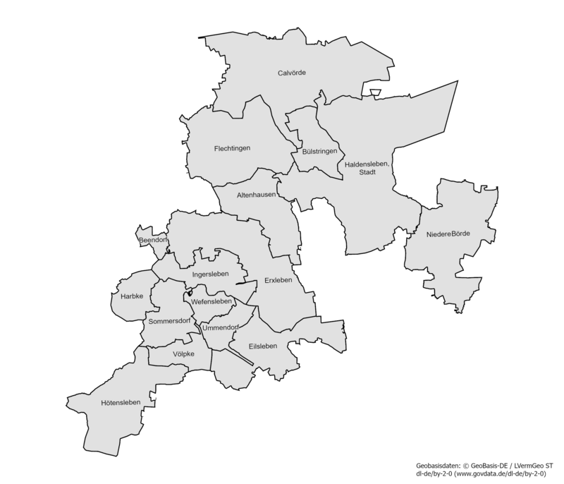 Karte der Gemeinden des Wahlkreises 07
