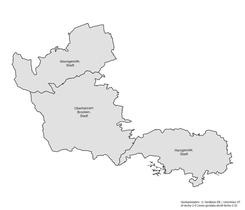 Karte der Gemeinden des Landtagswahlkreises 16